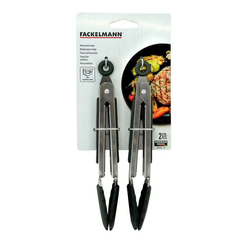 Fackelmann Stainless Steel Tongs With Silicone Head