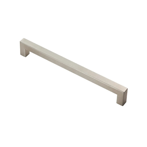 14Mm Dia. Mitred Linear Pull Handle - 192Mm C/C - Bolt Through Fixing - Satin Stainless Steel 192mm c/c