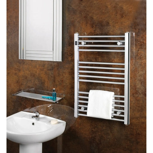 SupaPlumb Chrome Straight Towel Rail 400 x 800mm