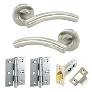 Securit Arc Latch Door Stainless Steel