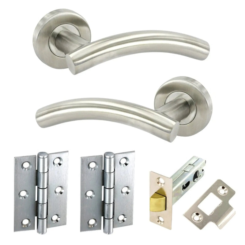 Securit Arc Latch Door Stainless Steel