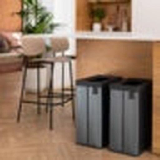 Curver Verto Recycle Bin Metallic Grey 54L
