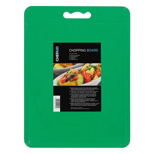Chef Aid Poly Chopping Board 40 x 30cm Green