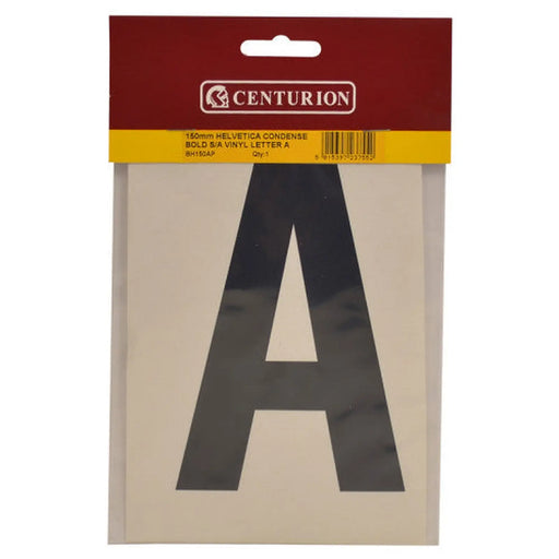 150mm Black Self Adhesive Vinyl Letter A