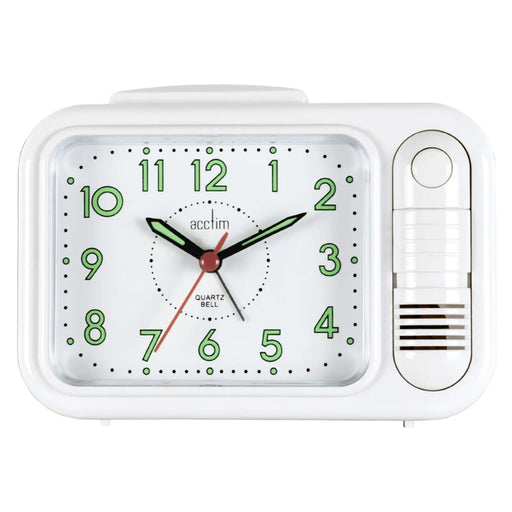 Acctim Sonnet Bell Alarm Clock White
