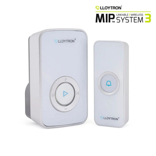 Lloytron 32 Melody Plugin Premium Door Chime Kit 200m White