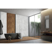 Giavani Wall Panel 2.6m Chevron Grey Pack 4