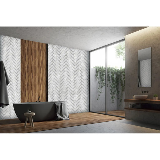 Giavani Wall Panel 2.6m Chevron Grey Pack 4