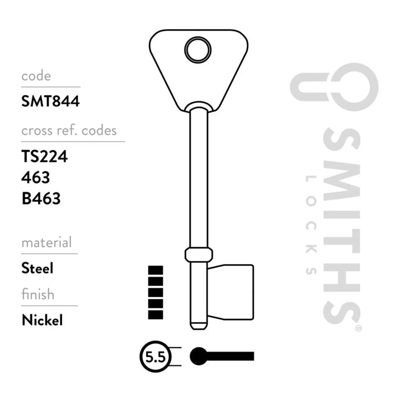 Smiths Locks Legge Mortice Key Blank Pack 10