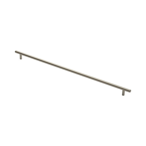 12Mm Dia. T-Bar Pull Handle - 512Mm C/C - Bolt Through Fixing - Satin Nickel 512 (572)