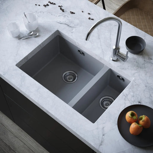Ellsi Undermount Sink & Waste 670mm Grey