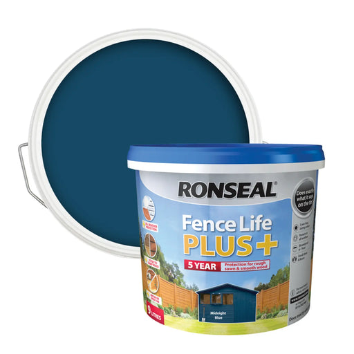 Ronseal Fence Life Plus 9L Midnight Blue
