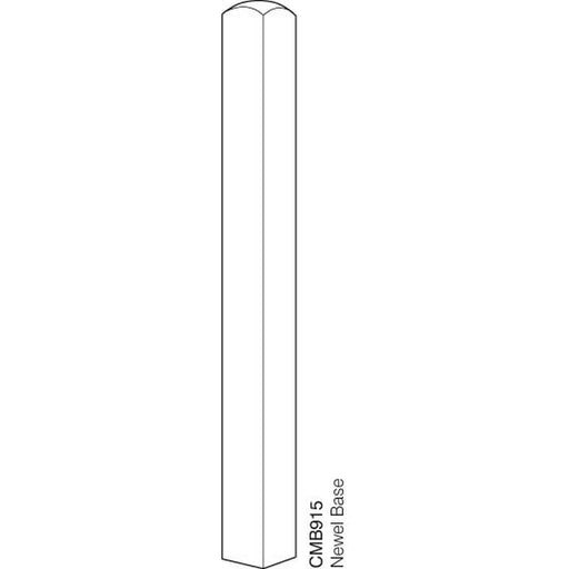 Cheshire Mouldings Newel Base Pine 91 x 915
