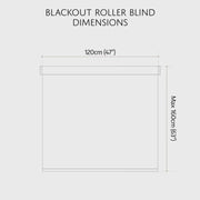 RENAISSANCE Blackout Roller Blind White 120cm