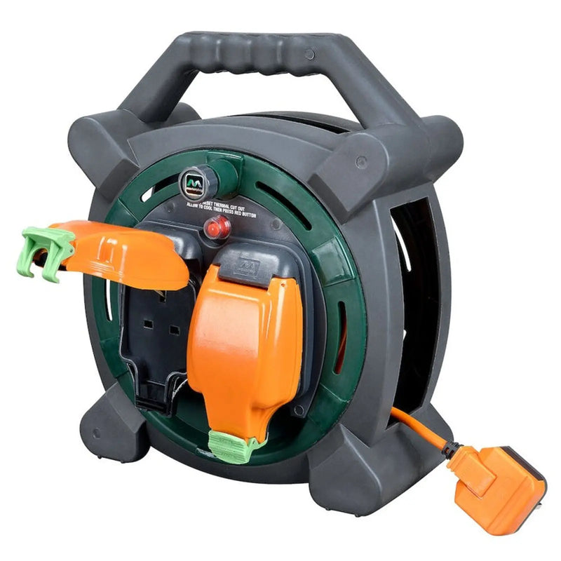 Masterplug Cable Reel 2 Gang 20m / IP54/ 240v