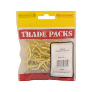 Shouldered Cup Hooks - Brass - 38mm - (20 PK) - Pack of 5