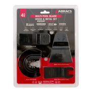 Abracs Multi Tool Wood & Metal Blade Set 4 Piece