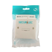 Securlec Square 1 Gang Unswitched Fused Spur Square Edge