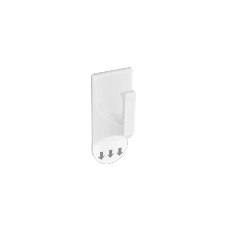 Securit Removable Square Hook White 28 x 50mm Pack 4