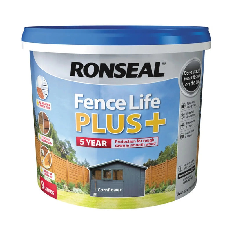 Ronseal Fence Life Plus 9L Cornflower