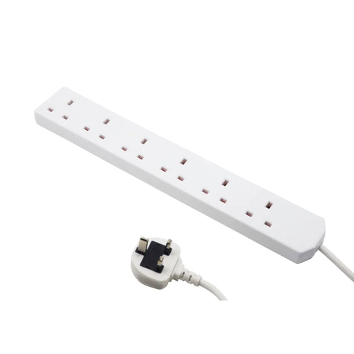Securlec 6 Gang Extension Lead 2m 13 Amp