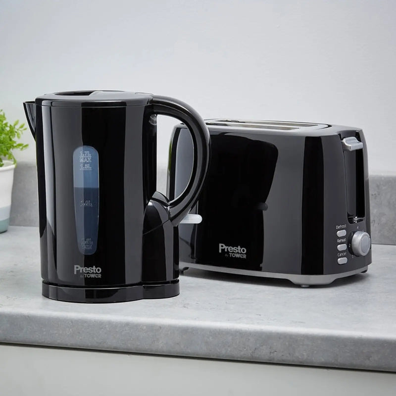 Tower Presto 1.7L Electric Kettle Black 2200w