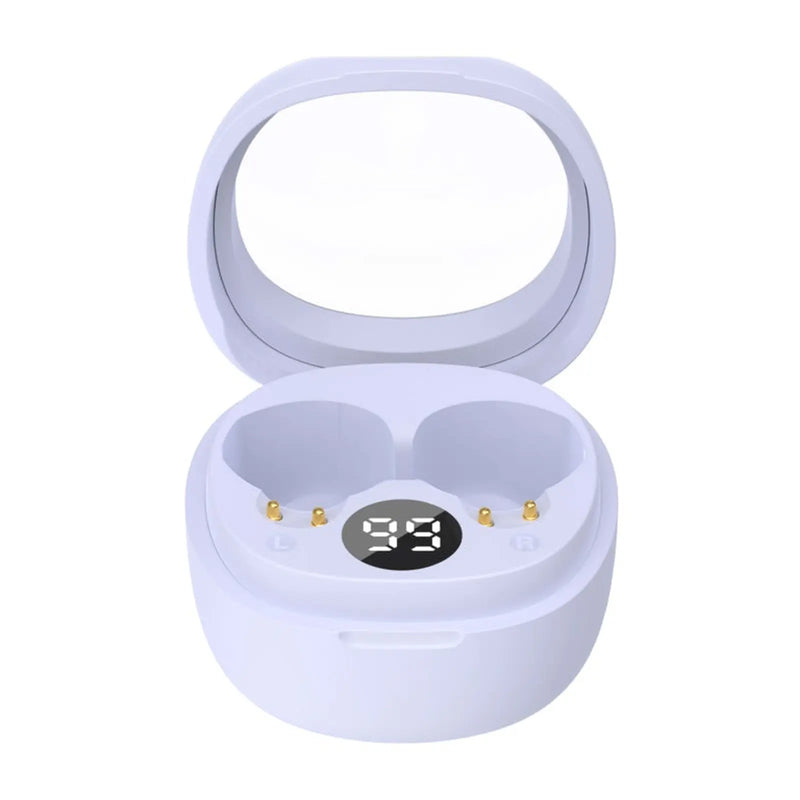 Itek TWS Earbuds With LED Display & Case Purple