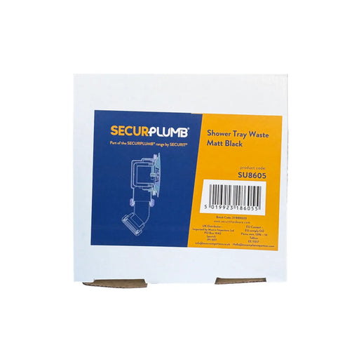 Securplumb Shower Tray Waste Matt Black