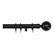 Jones Interiors Cosmos 28mm Metal Curtain Pole Kit Matt Black 180cm