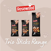 ROSEWOOD Trio Sticks With Chicken Dog Treats Large