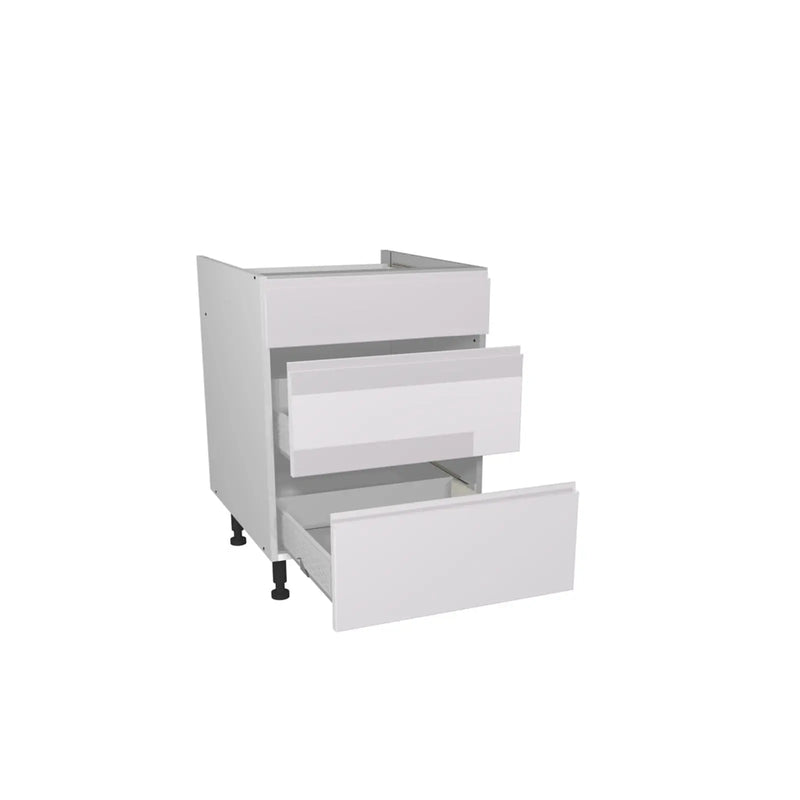 Gower Rapide+ Capri White 3 Drawer Unit 600mm