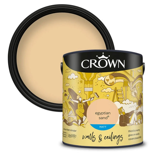 Crown Walls & Ceilings Matt 2.5L Egyptian Sand