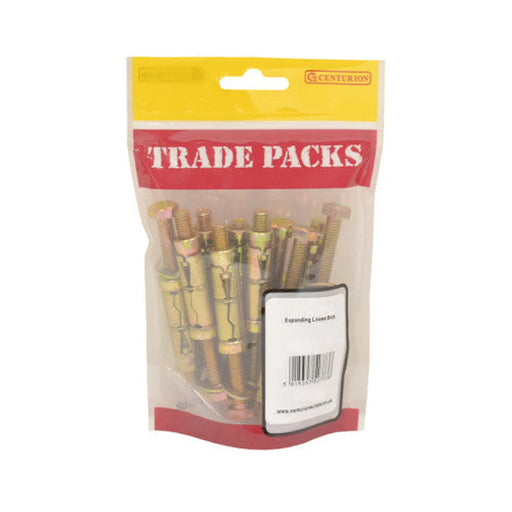Expanding Loose Bolt  - M10 x 25mm - (5 PK)
