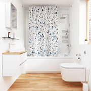 Croydex Shower Curtain 1800mm Blue Terrazzo
