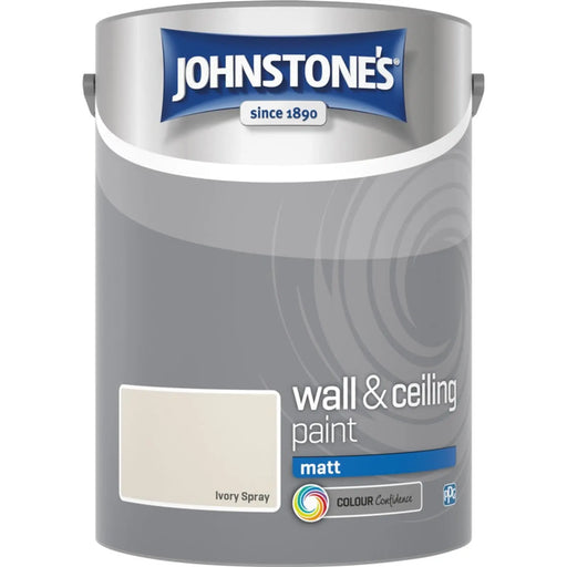 Johnstone's Wall & Ceiling Matt 5L Ivory Spray