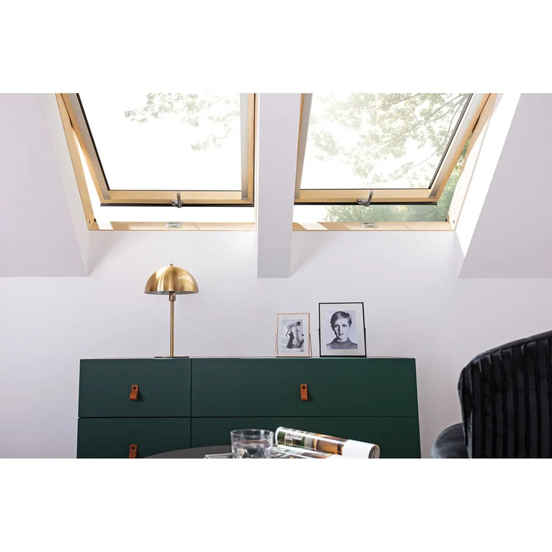 Fakro Pine Centre Pivot Window 55 x 78cm