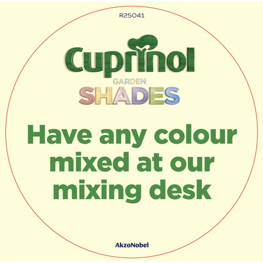 Cuprinol Retail Independent Cuprinol Mixing Round Wobbler 100 x 100mm No Arm