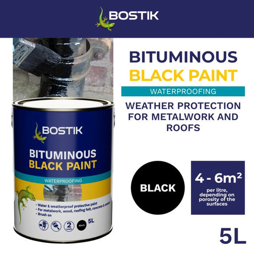 Bostik Bituminous Black Paint 5L