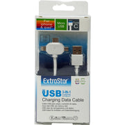 Extrastar 3 in 1 USB Data Charging Cable