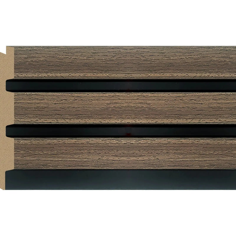 Bosco 3D Wall Panel 300mm x 12mm x 2.6m Walnut