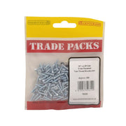 Pozi Twinthread Countersunk Woodscrews - Zinc Plated - 1/2" x 4 - - Pack of 5