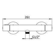 Deva Thermostatic Cool Touch Bar Valve Round