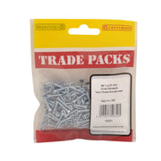 Pozi Twinthread Countersunk Woodscrews - Zinc Plated - 5/8" x 4 - - Pack of 5