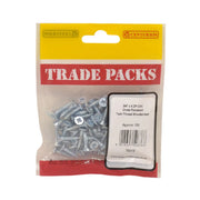Pozi Twinthread Countersunk Woodscrews - Zinc Plated - 3/4" x 4 - - Pack of 5