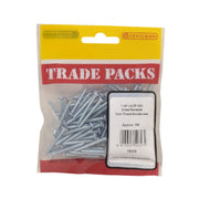 Pozi Twinthread Countersunk Woodscrews - Zinc Plated - 1 1/4" x 6 - - Pack of 5
