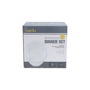 Basiks White Porcelain Dinner Set 12 Piece