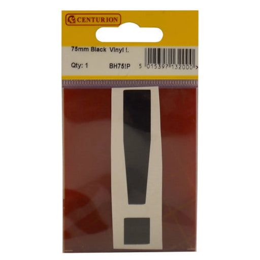 75mm Black Helvetica Bold Condensed Style Vinyl Letter ! - Pack of 10