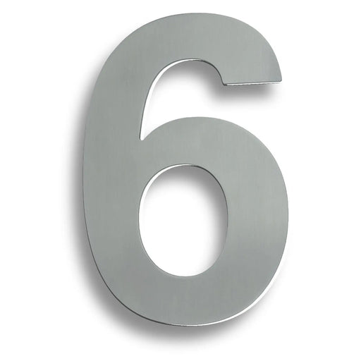 178 X 120 X 2Mm - Number 6/9 - Concealed Fix - Satin Stainless Steel