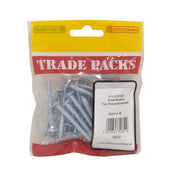 Pozi Twinthread Countersunk Woodscrews - Zinc Plated - 2" x 12 - - Pack of 5