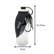Henry Wag Water Bottle With Leaf Bowl Grey